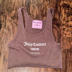 Juicy Couture by Forever 21 brown crop top